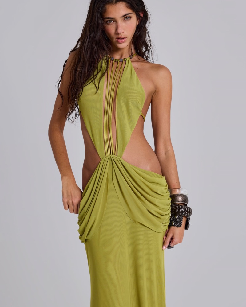 jaded london green mesh dress Shop Black Wings Mesh Dress | Jaded London main image 1