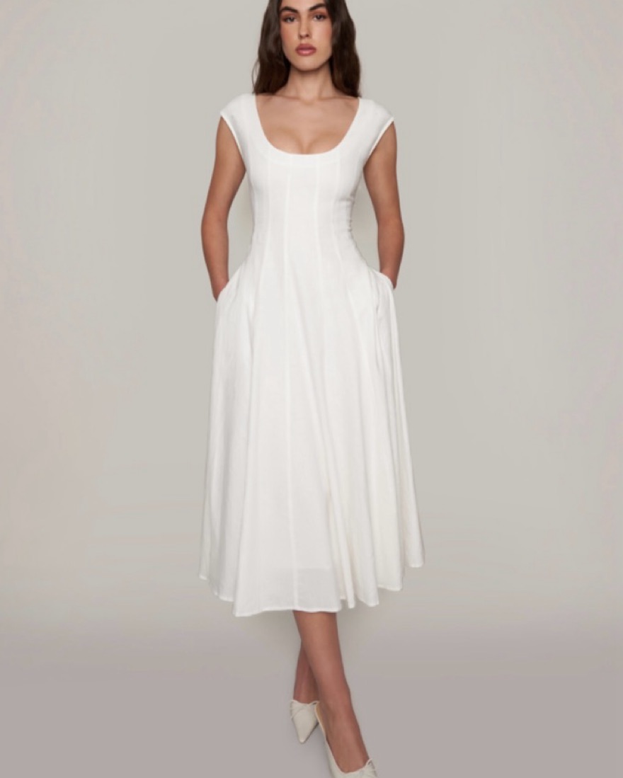 【関税込み】GUIZIO ホワイト Leila ミニワンピース Leila Mini Dress – Guizio