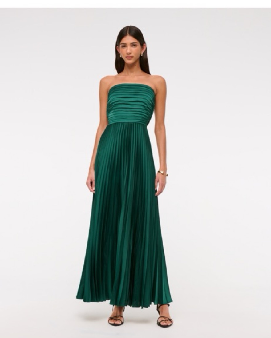 Green Wedding Guest Dress by Abercrombie and Fitch - Pickle