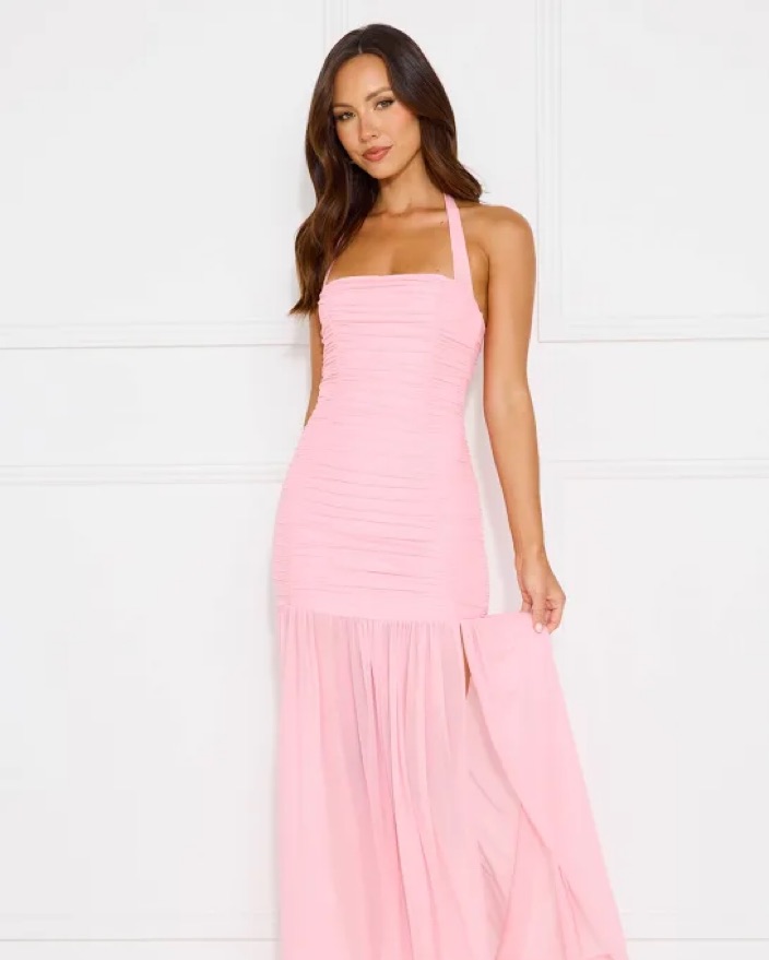 Hello Molly Aveline Halter Dress by Hello Molly - Pickle