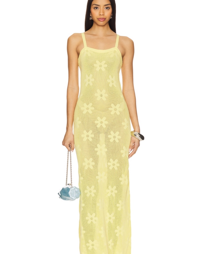 revolve beach dress PatBO x REVOLVE Midnight Pearl Mesh Beach Dress in Black