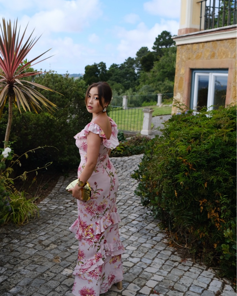 wedding dress sheer long sleeves Enchanted Floral Appliqué Wedding Dress with Plunging Neckline and Sheer Sleeves Plus Size Size 8