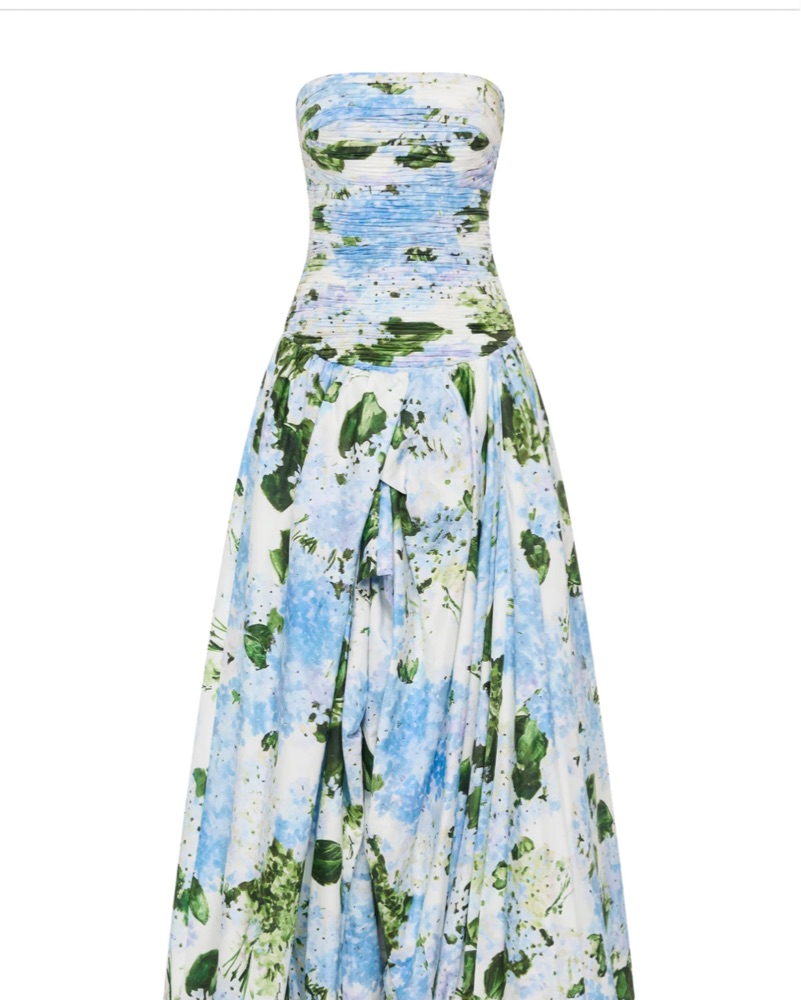 white maxi dress with short sleeves Flynn Smocked Maxi Dress White / S