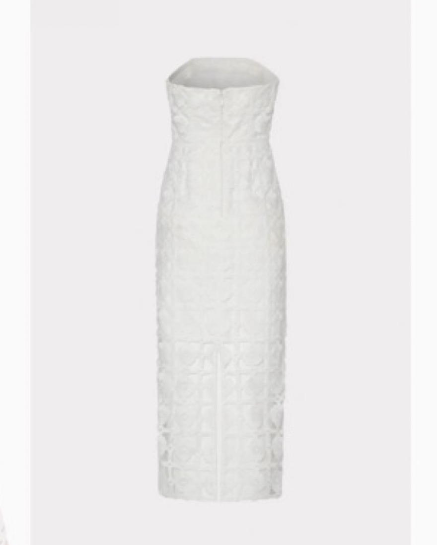 MILLY Kait Tile Lace Dress by Milly - Pickle