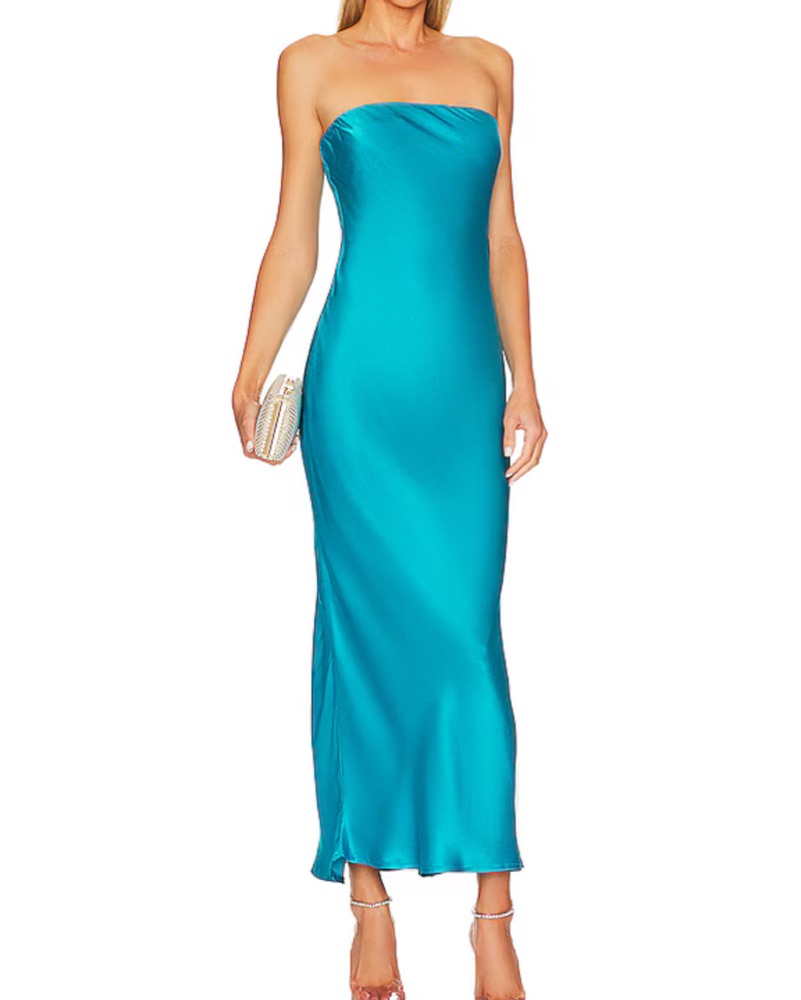 angel strapless midi dress sndys Sndys X Angel Strapless Midi Dress In Yellow - 21% Off