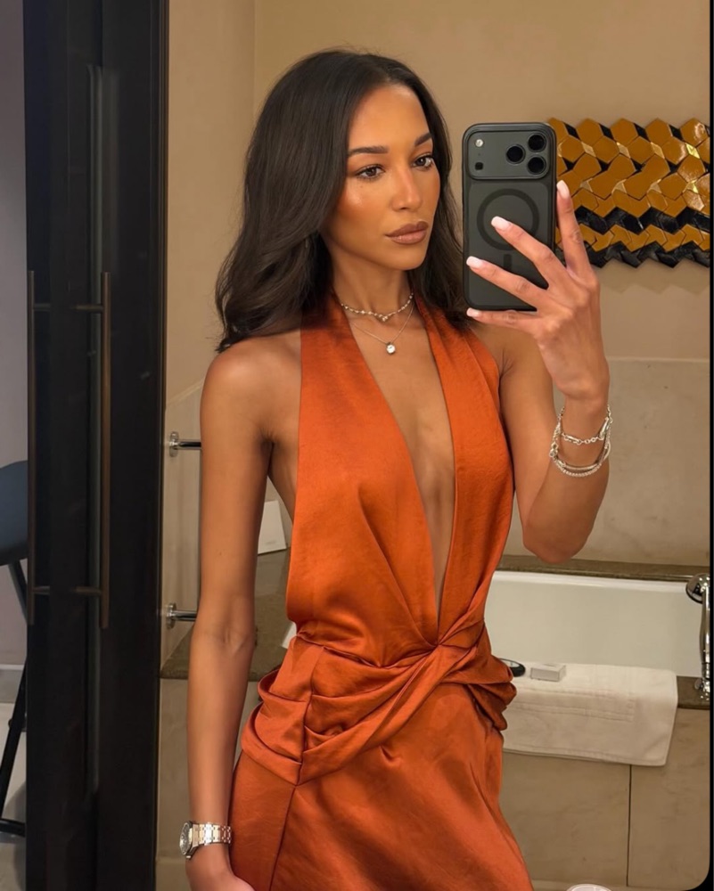 francesca's orange dress Arcina Ori Francesca Halter Dress Rust by Arcina Ori