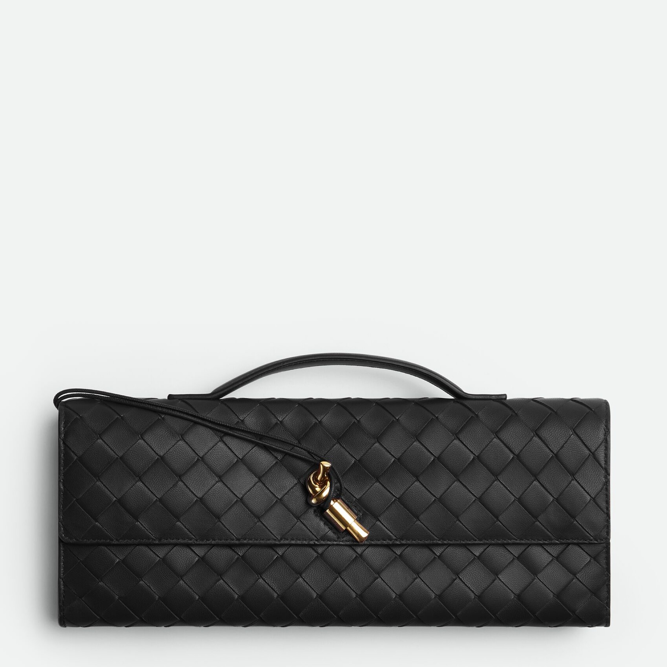 【関税&送料込】Bottega Veneta Andiamo Clutch In Intrecciato BOTTEGA VENETA Andiamo intrecciato leather clutch | NET-A-PORTER
