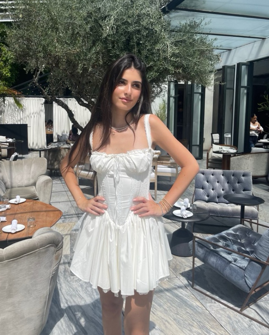 house of cb corset dress mini Clothing : Mini Dresses : 'Maribel' Soft Blue Broderie Corset Mini Dress