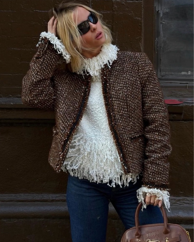Me+Em Fringe Jacket by Me+Em | Pickle