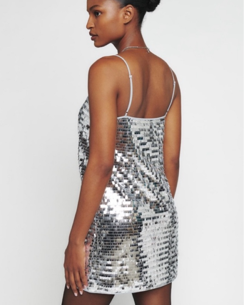 reformation sequin dress Elise Knit | Blue Make it mini Reformation Sathia Sequin Maxi Dress