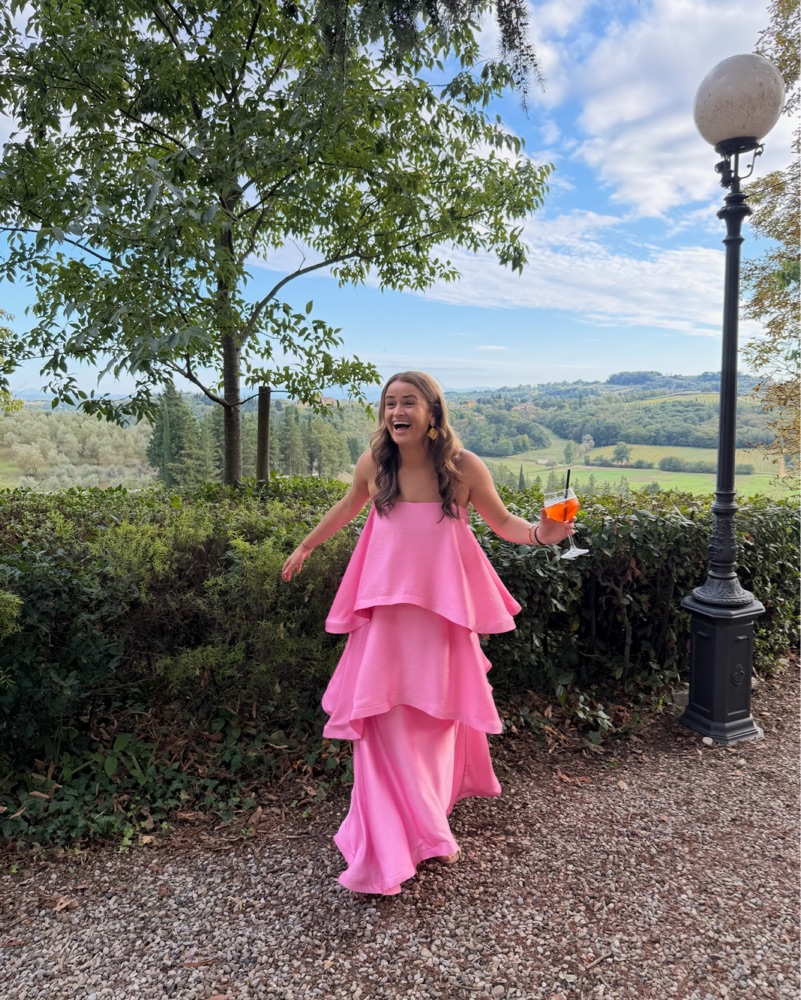 Tilly Tiered Maxi Dress in Pink by ELLIATT - Pickle
