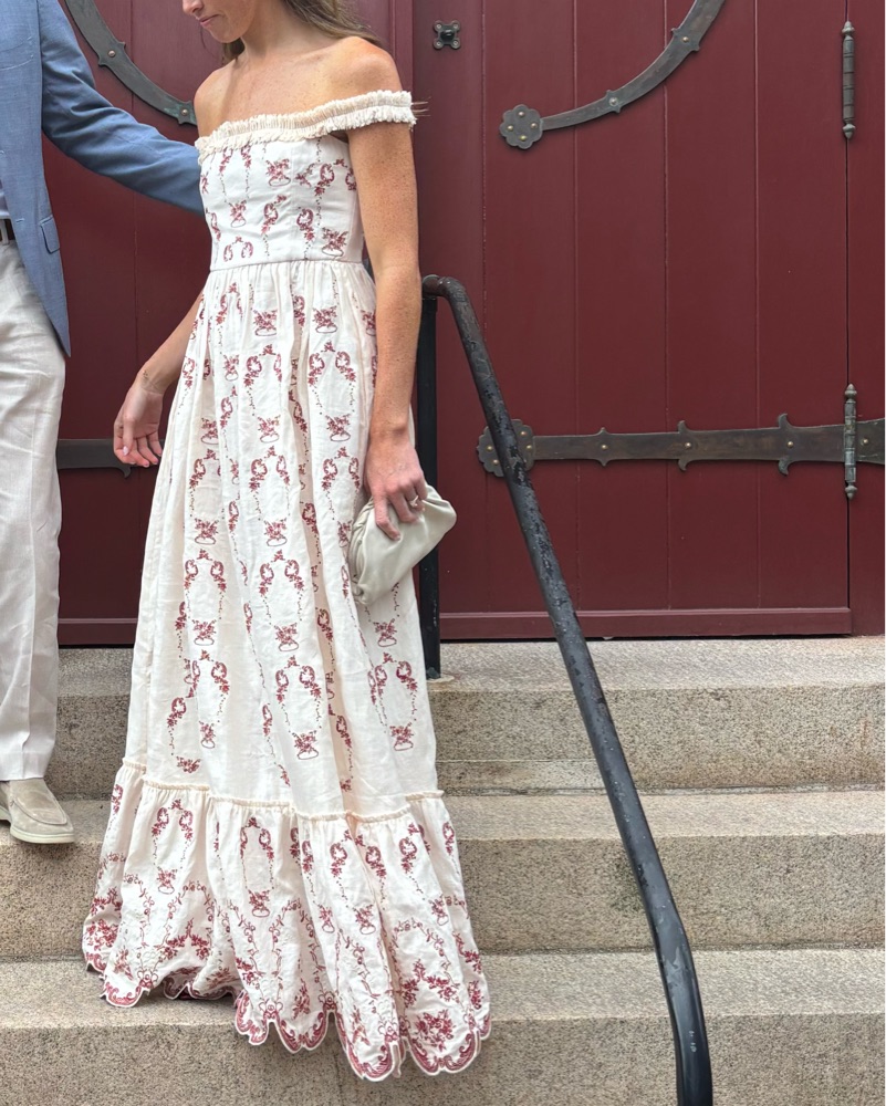 off the shoulder wedding dress with pockets A-line Off-the-Shoulder Ivory Satin Simple Wedding Dress with Pockets QW0940 US6 / Ivory