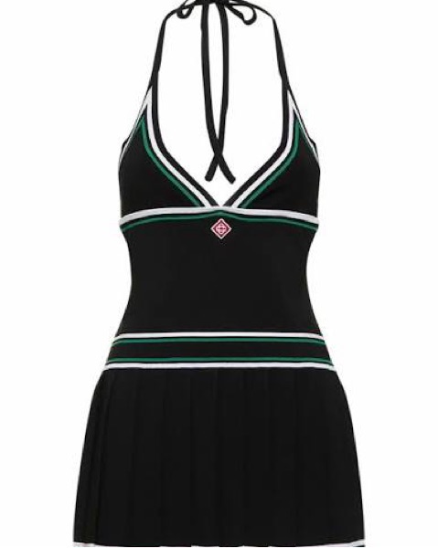 Casablanca Pleated Halter Dress by casablanca - Pickle