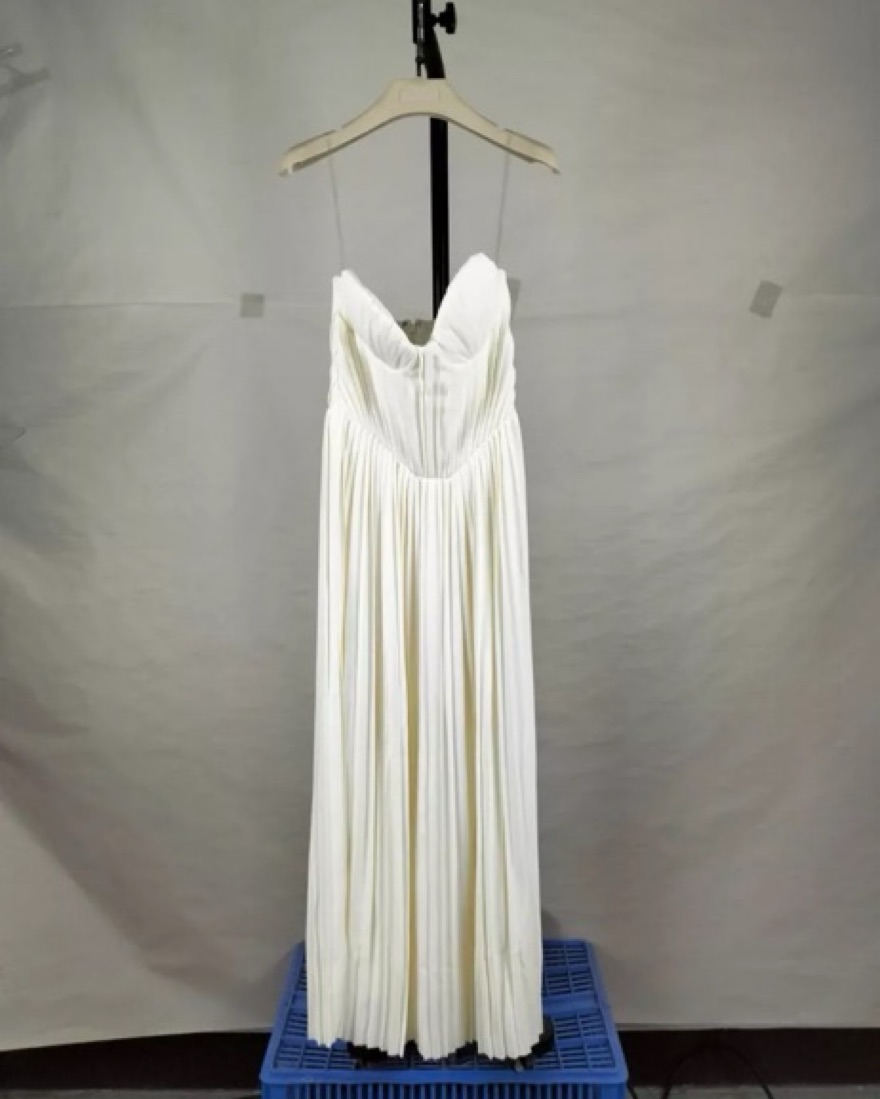 House Of Cb Amorata Pleated Dress by House of CB - Pickle