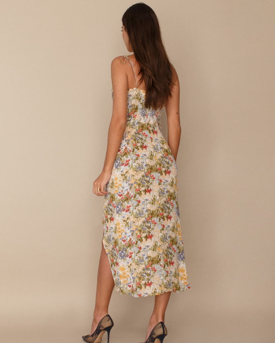 reformation kourtney dress brown Reformation Kourtney Dress
