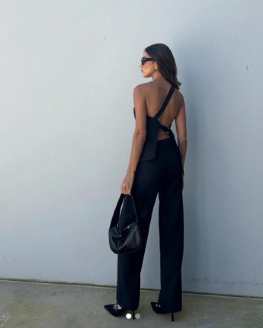 kookai black one shoulder dress Kookai Black One Shoulder Dress Kara One Shoulder Midi Dress  USA KOOKA