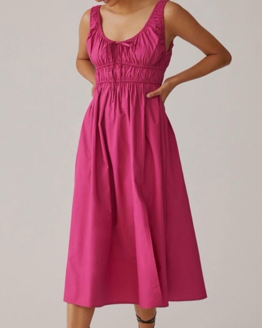 light blue midi satin dress Celestine Waist Tie Satin Maxi Dress Light Blue