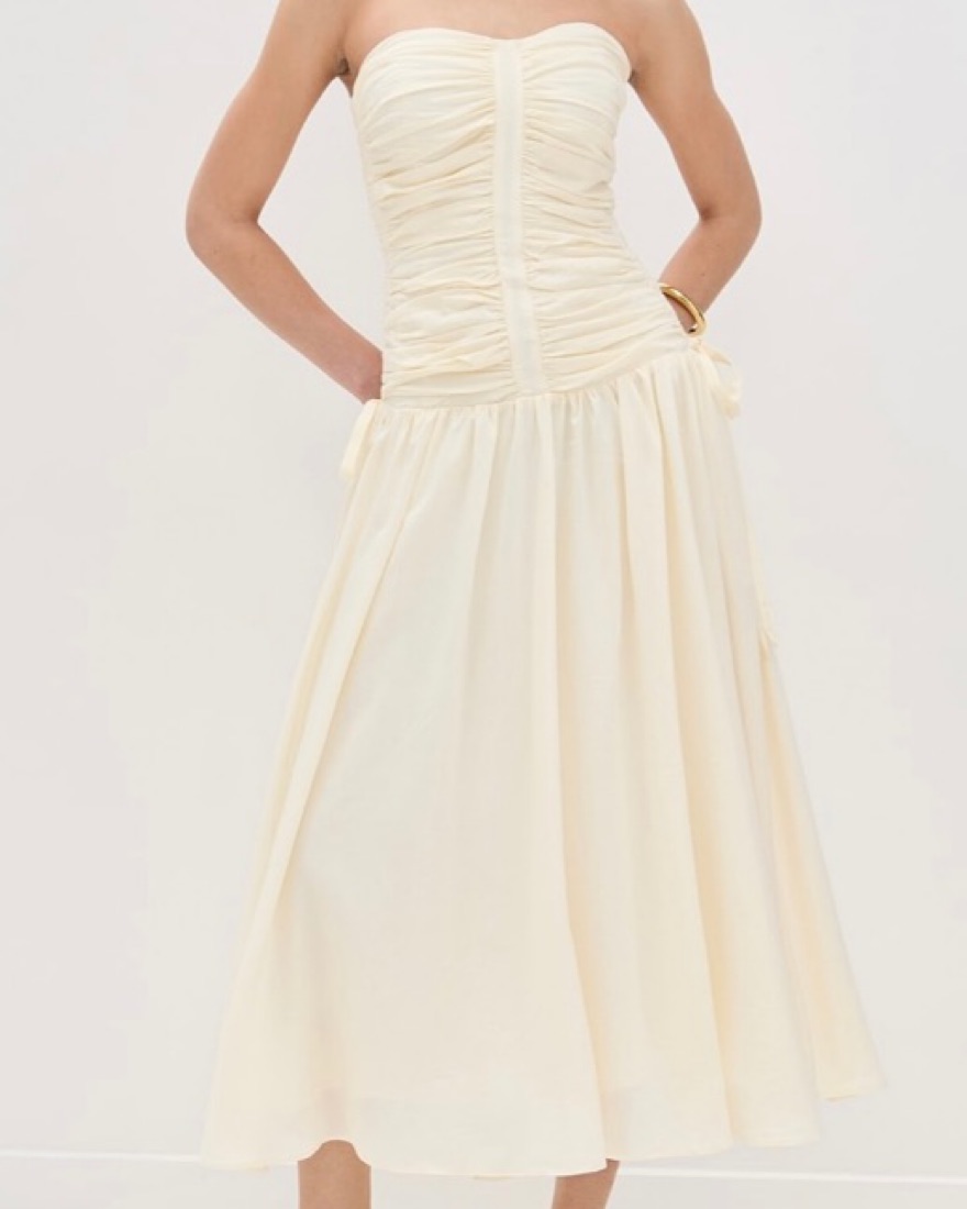 satin v-neck tea length a-line dress A-Line V Neck Straps Tea Length Satin Wedding Dresses with Appliques US12 / Custom Color main image 1