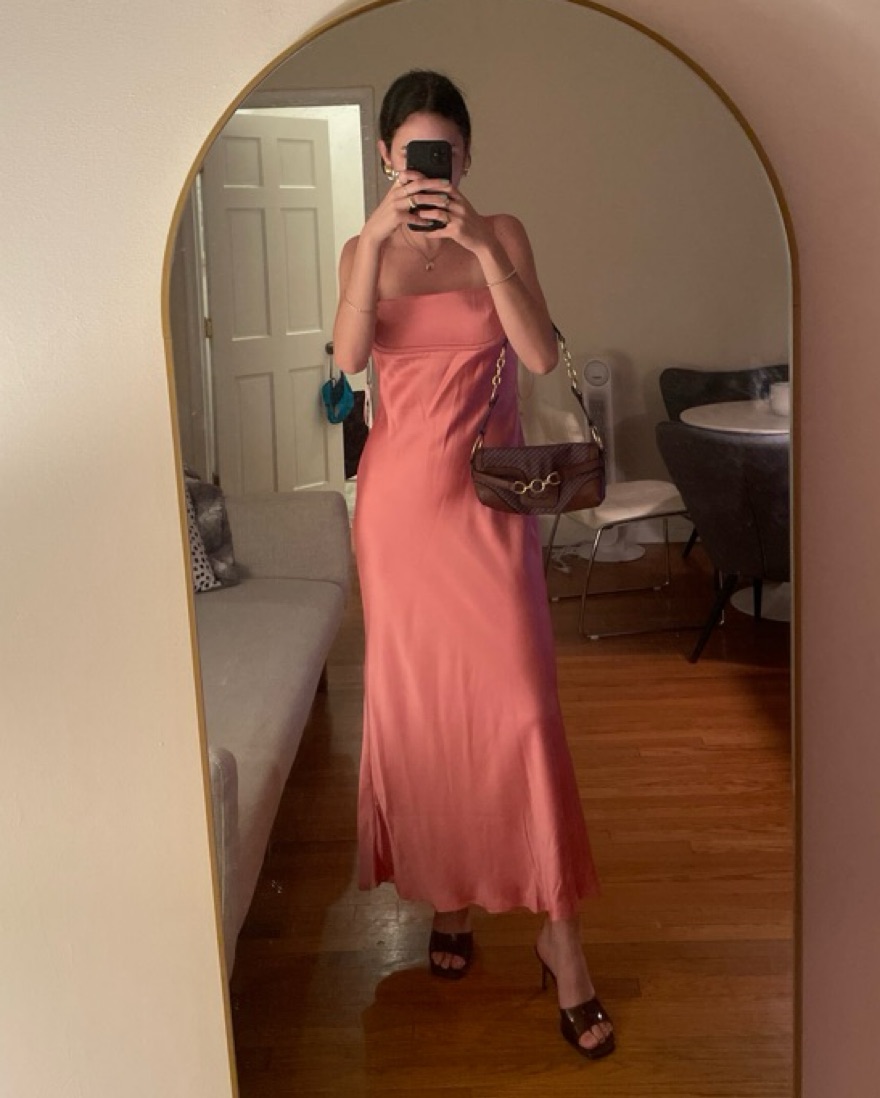 black sleeve maxi dress Josephine