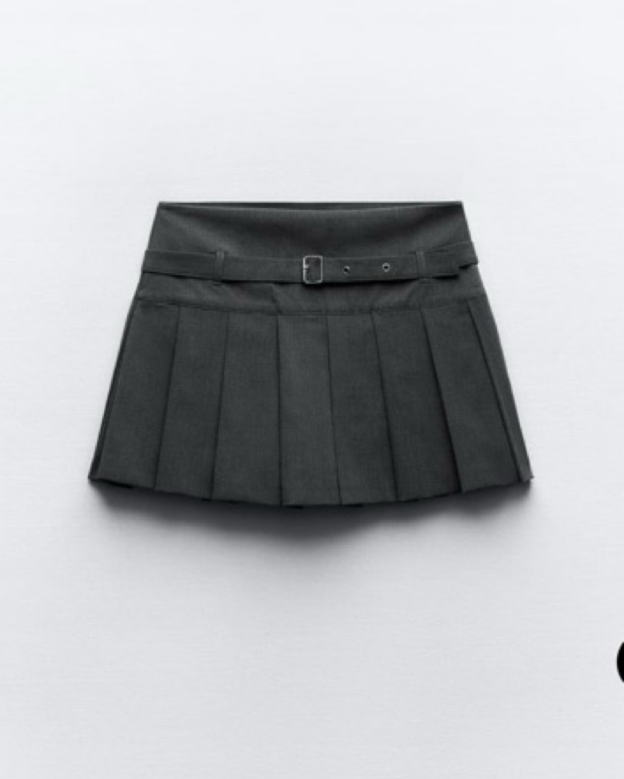 ★ DIAGONAL★ PLEATS WRAP SKIRT grey DA251SK02GR DIAGONAL