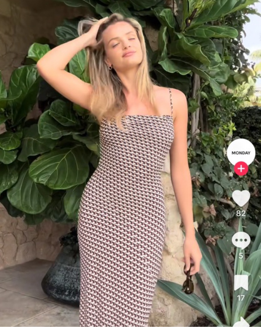 Monday Swim COTE D'AZUR DRESS - HUSK GEO by Monday Swimwear - Pickle