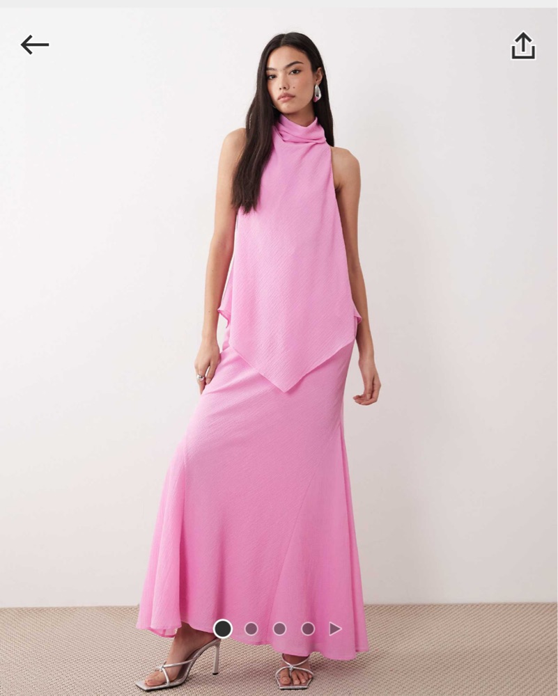 fuchsia pink dresses WEDTREND Women Fuchsia Prom Dress A-Line Deep V Neck Tiered Sweep Train  Party Dress