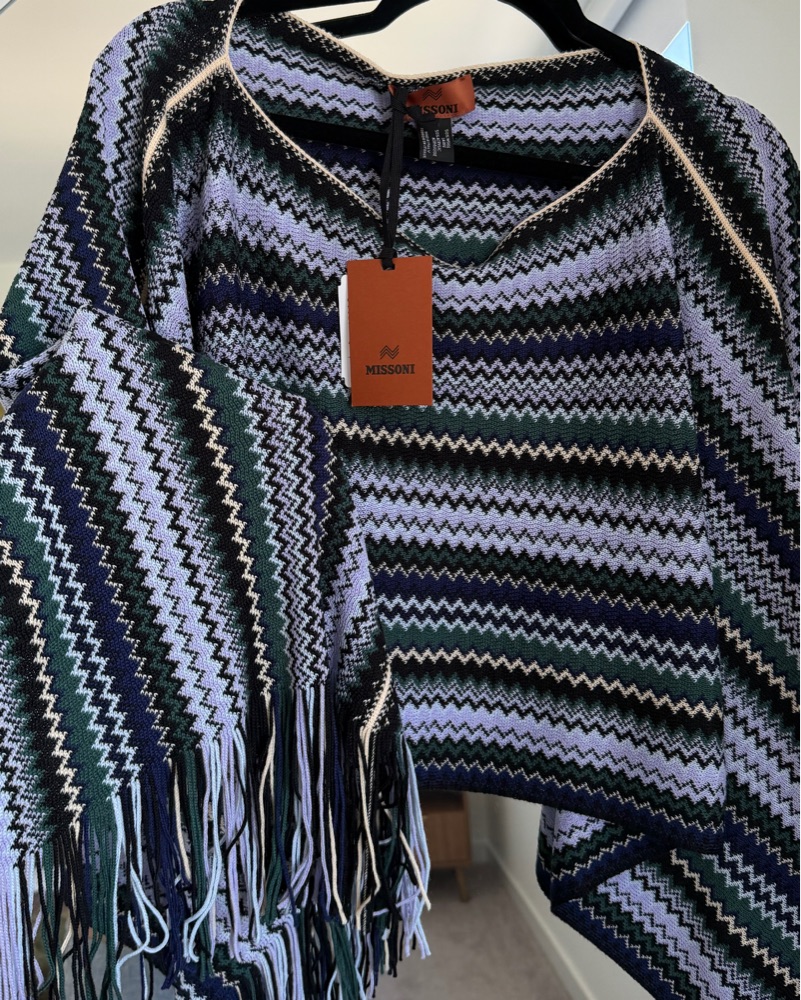 Missoni Blue Fringe Top by Missoni - Pickle