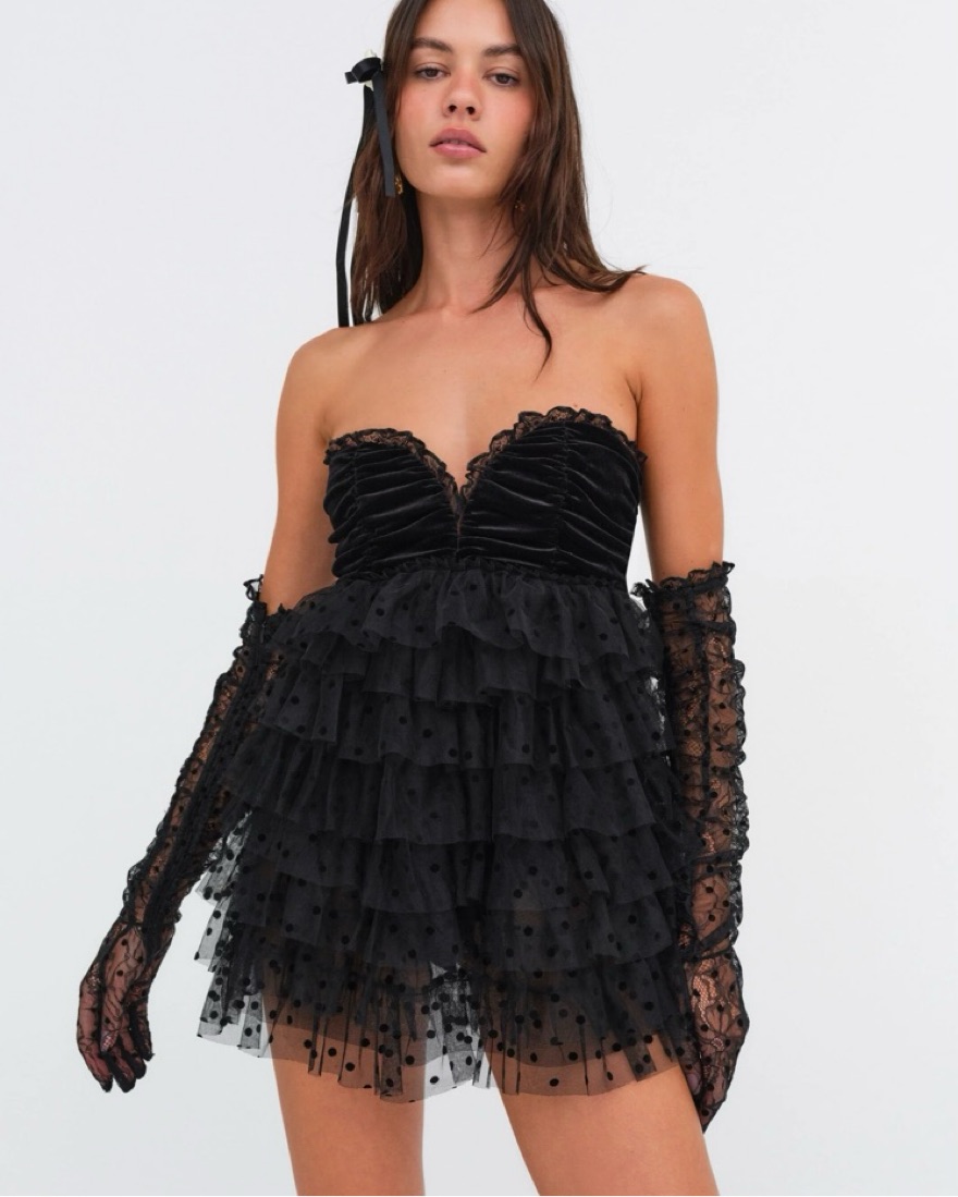 For Love And Lemons Jourdan Mini Dress by For Love & Lemons - Pickle