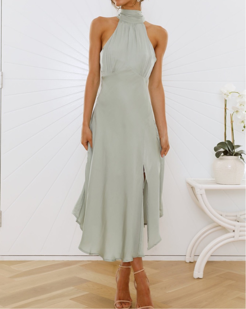 hello molly forest fairy maxi dress sage HELLO MOLLY Make Them Stop and Stare Maxi Dress Sage
