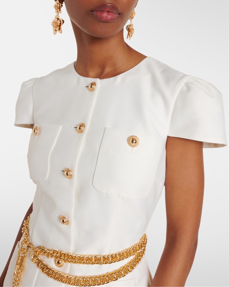 SELF-PORTRAIT Belted Maxi Chain Dress by Self-Portrait - Pickle