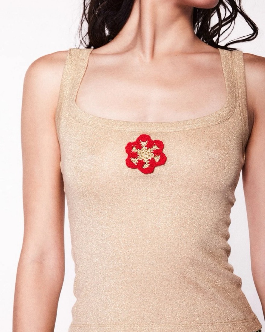 【PRE-ORDER】Flower Beads Camisole Tunic PRE-ORDER】Flower Beads Camisole Tunic IBIZA BEADED CAMI
