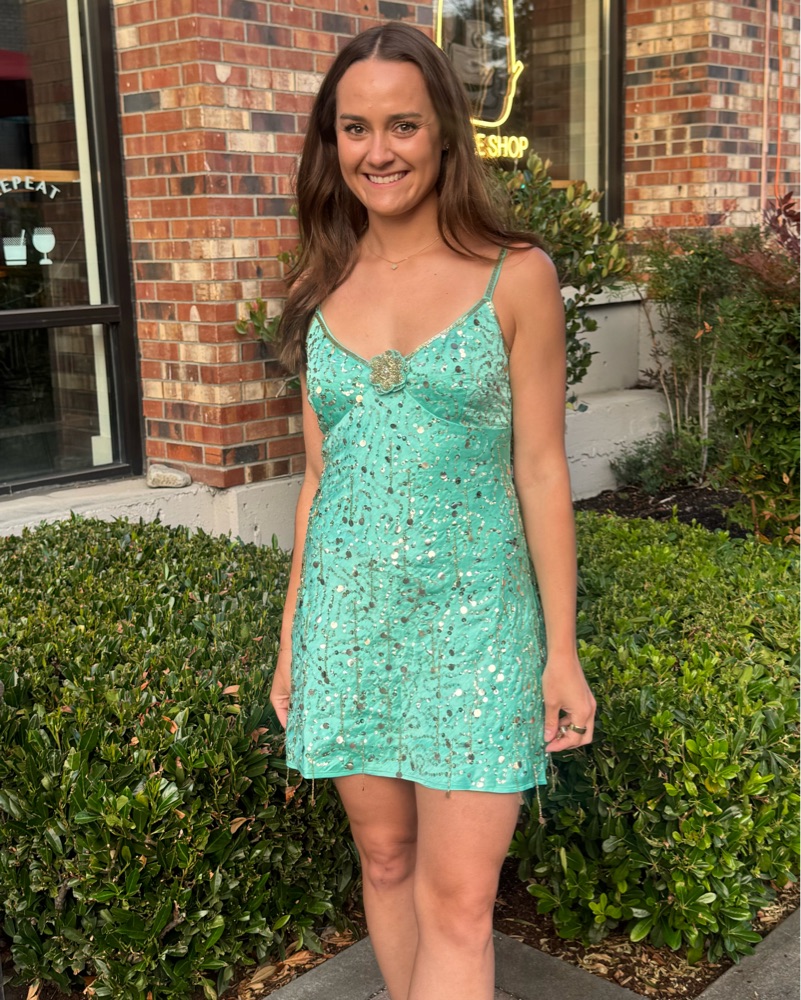 asta resort green mini dress ASTA RESORT - Natalia Mini Dress