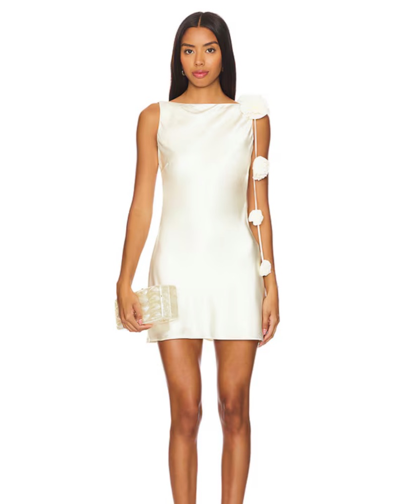 ワンピース Donna gather mini dress AM1459 ANDMARY】Donna gather mini dress