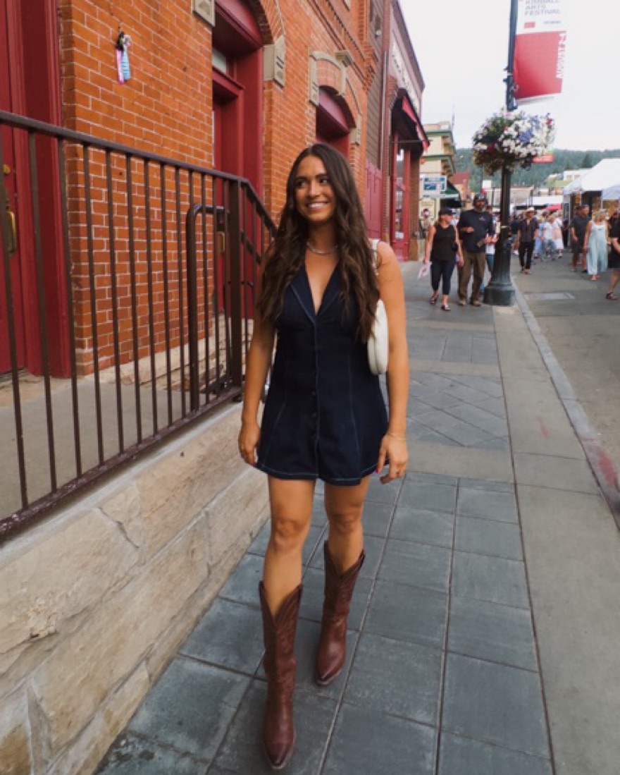 frankies bikinis denim dress Molly Midi Dress
