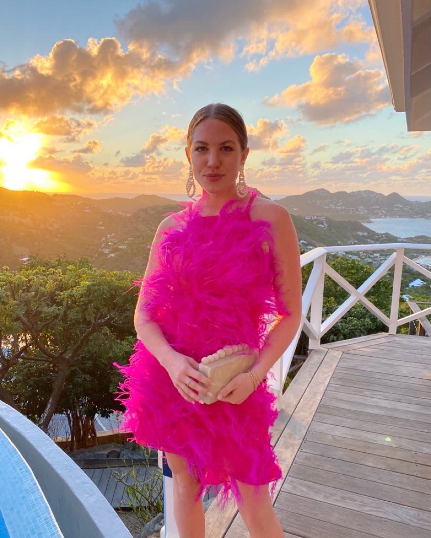 Pink Feather Dress (Cult Gaia Dupe) | Pickle