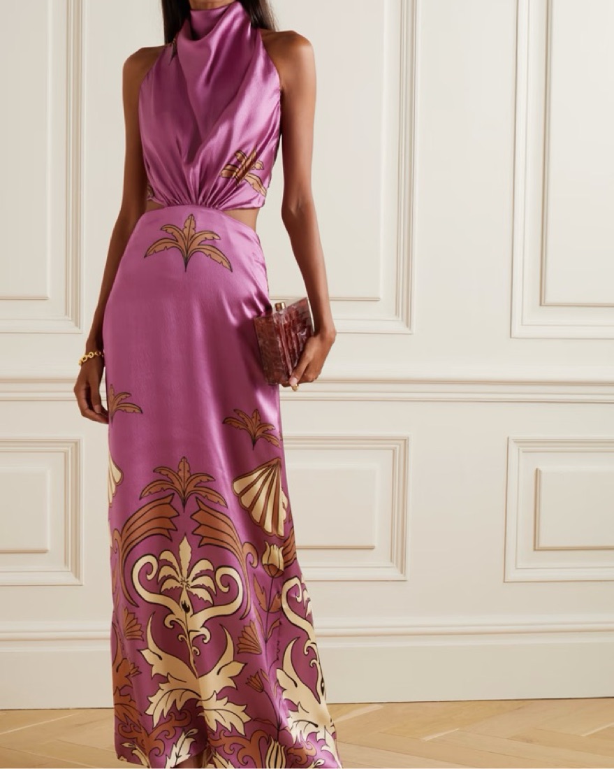 Johanna Ortiz | Tropic Maxi Halter Dress by Johanna Ortiz - Pickle