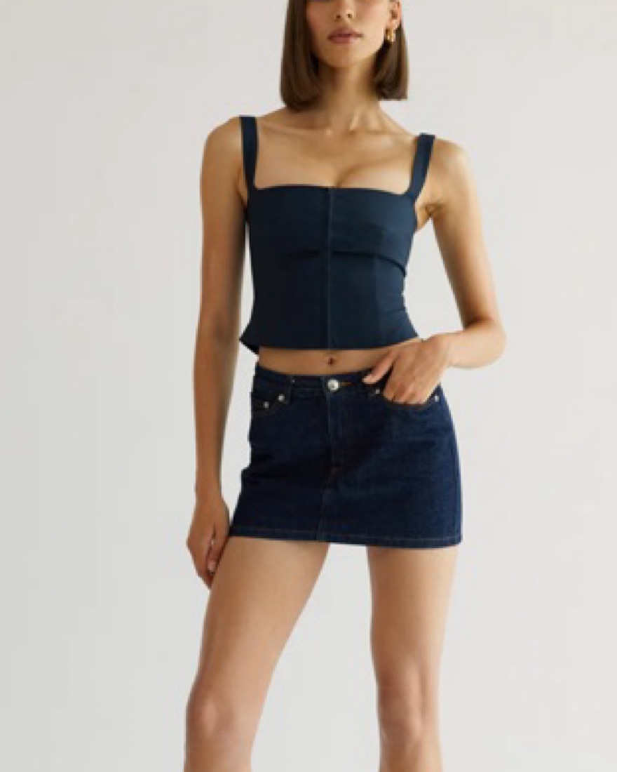 Orseund Iris Minimal Bustier Top by Orseund Iris - Pickle
