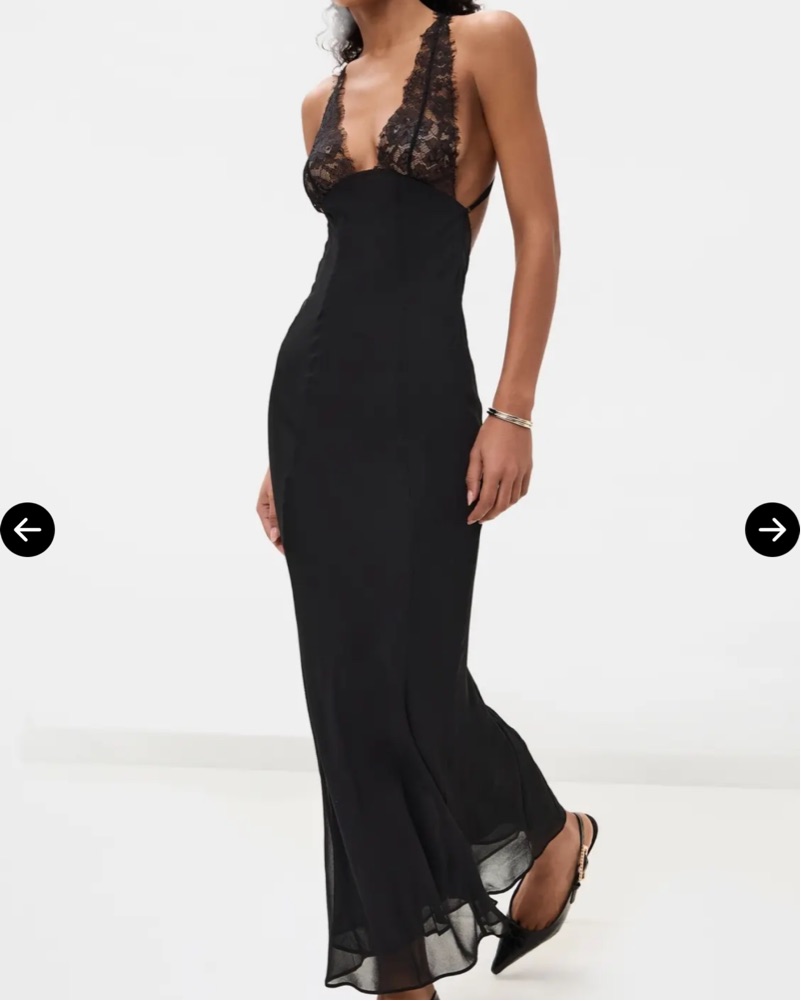 danielle lace dress Long Sleeve Lace Sheath Wedding Dress With Open Back And Slit