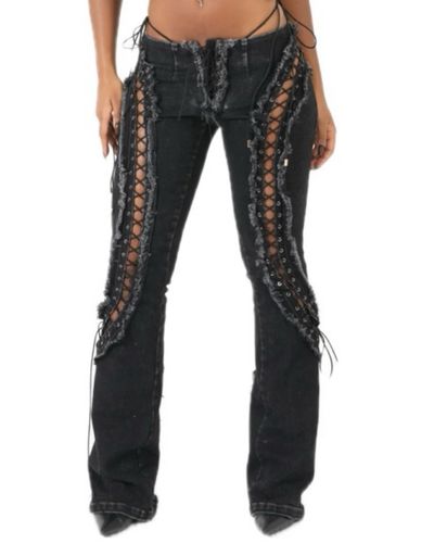Jaded London black fringe Jean by Jaded London | Pickle