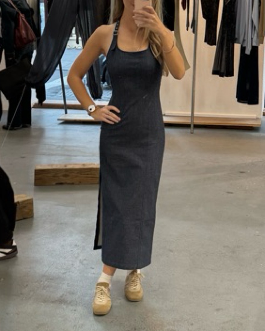 Paloma Wool Denim Effect Elena Dress by Paloma Wool - Pickle