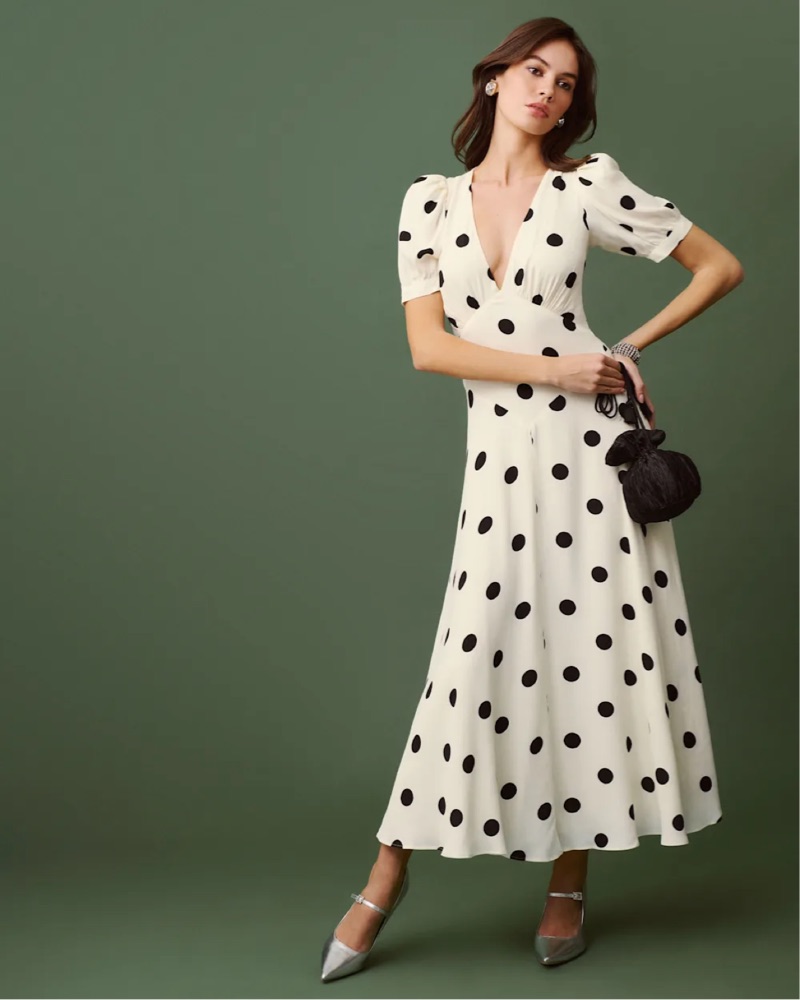 riley cream stripe midi dress Miss Circle Women's Black and White Striped Linen Flared Pup has quickly become prairiedress Marchesa Notte Floral Embroidered Size:16.5-36-37