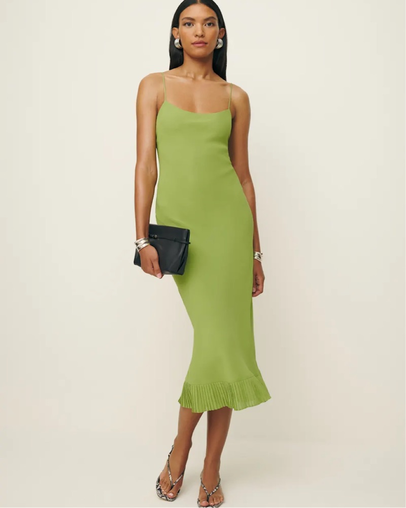 reformation suki midi dress Reformation Suki Dress in Avocado by Reformation