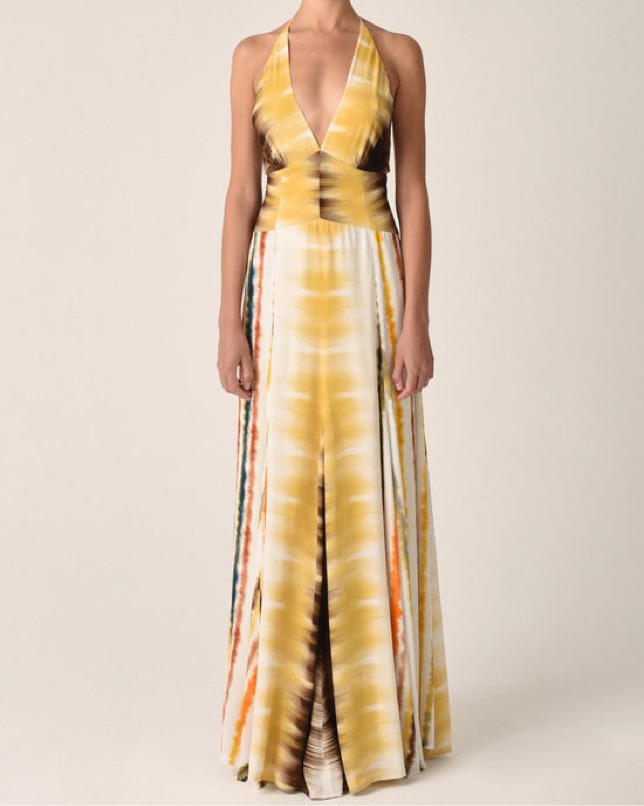 silvia tcherassi evening dresses Silvia Tcherassi Frances Cutout Jersey Gown Tangerine main image 1