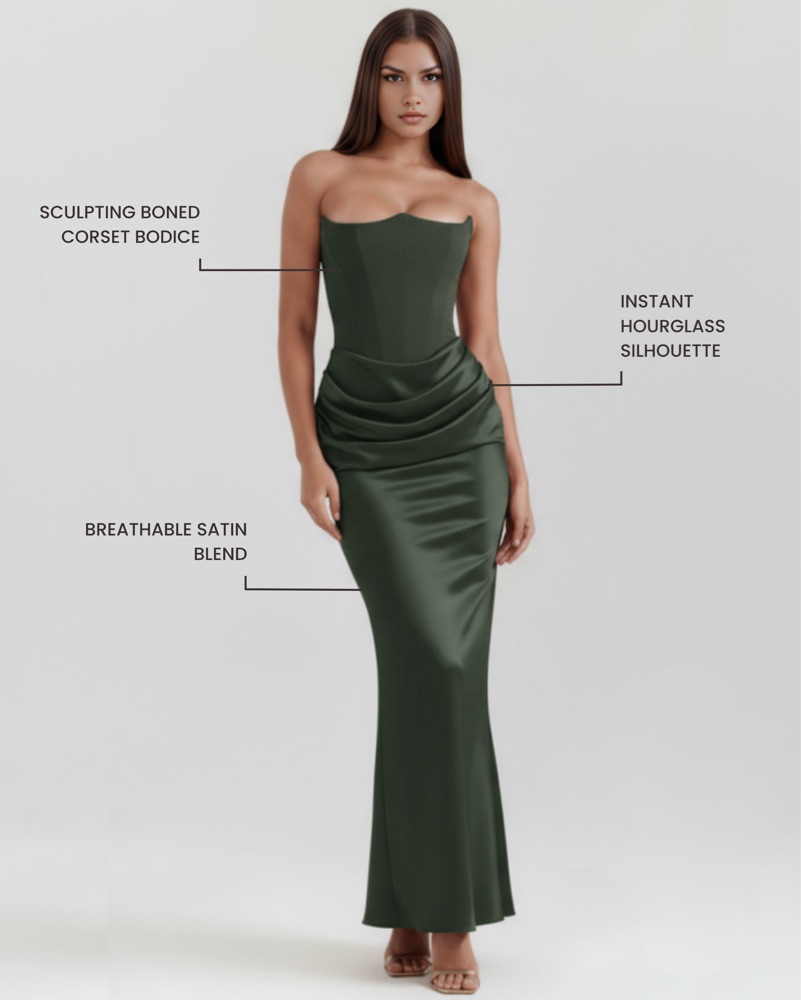 House Of CB Green Persephone Dress by House of CB - Pickle