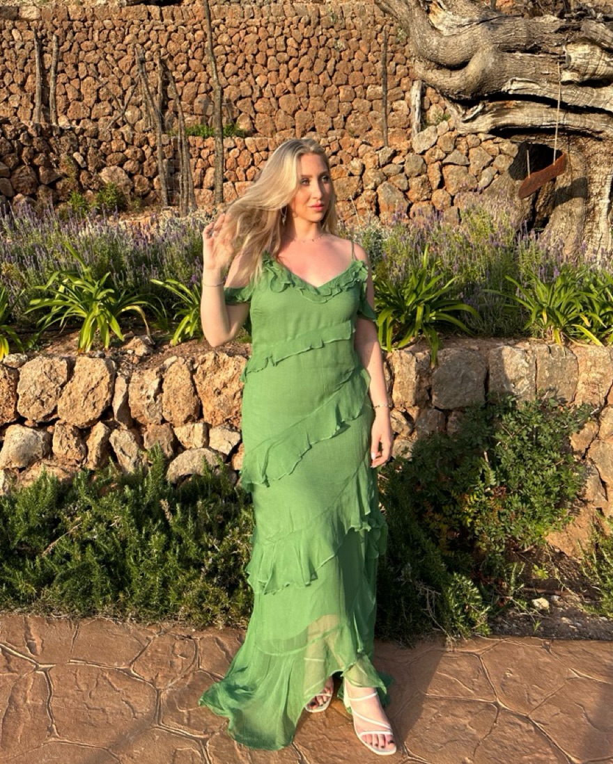 House Of Harlow Green Dress by House Of Harlow - Pickle