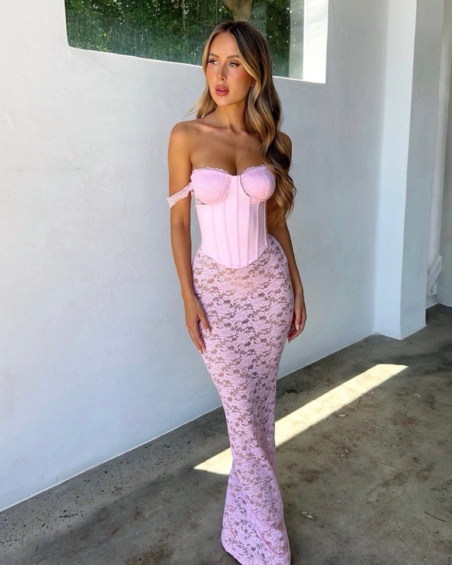 Outcast Clothing Zana Maxi Dress Pink | Pickle