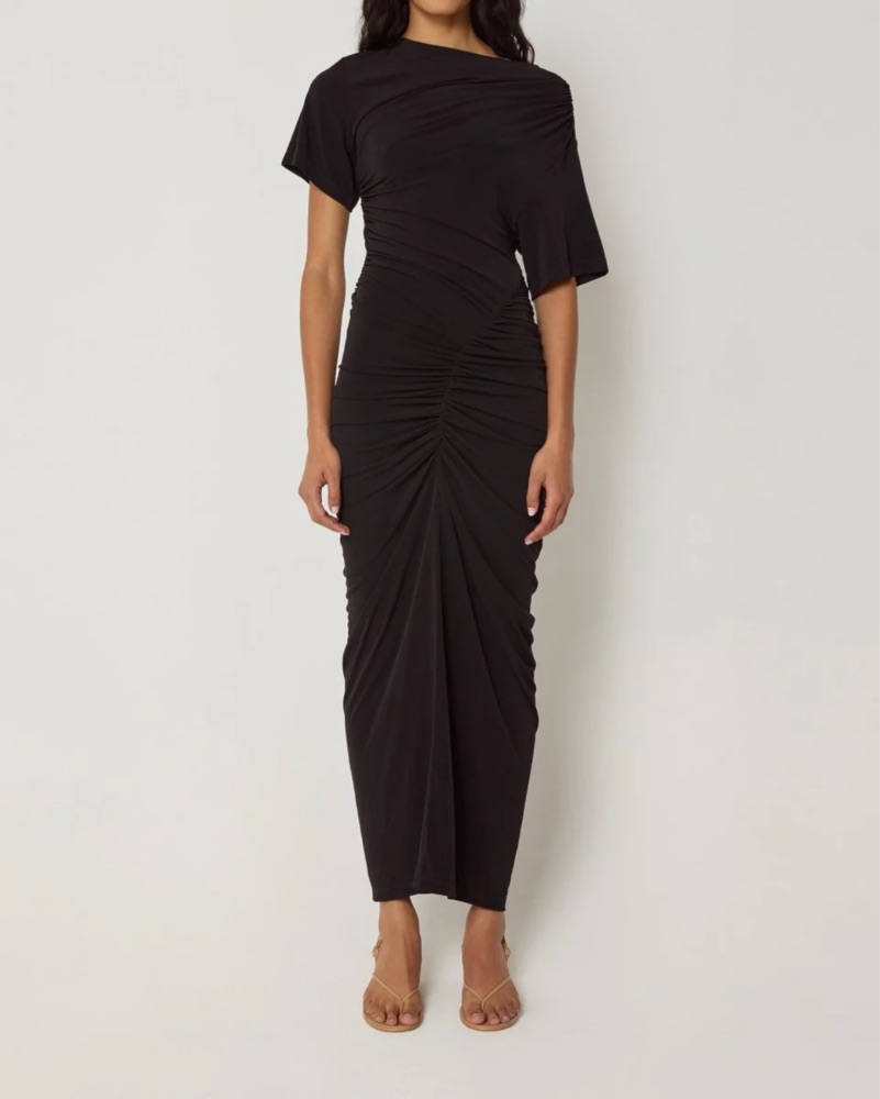 khy asymmetrical ruched dress Sleeveless Asymmetric Ruched Dress main image 1