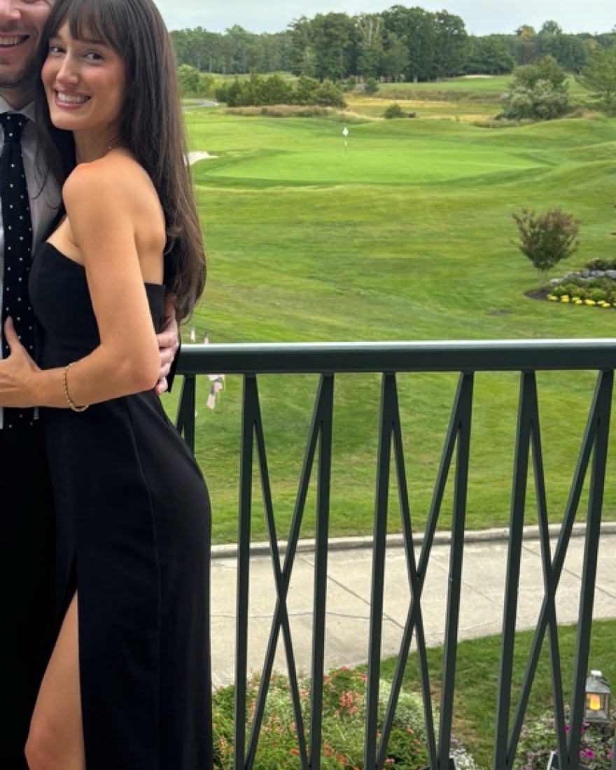 amanda uprichard puzzle dress black Bubble Scoop Neck Dress – English Factory