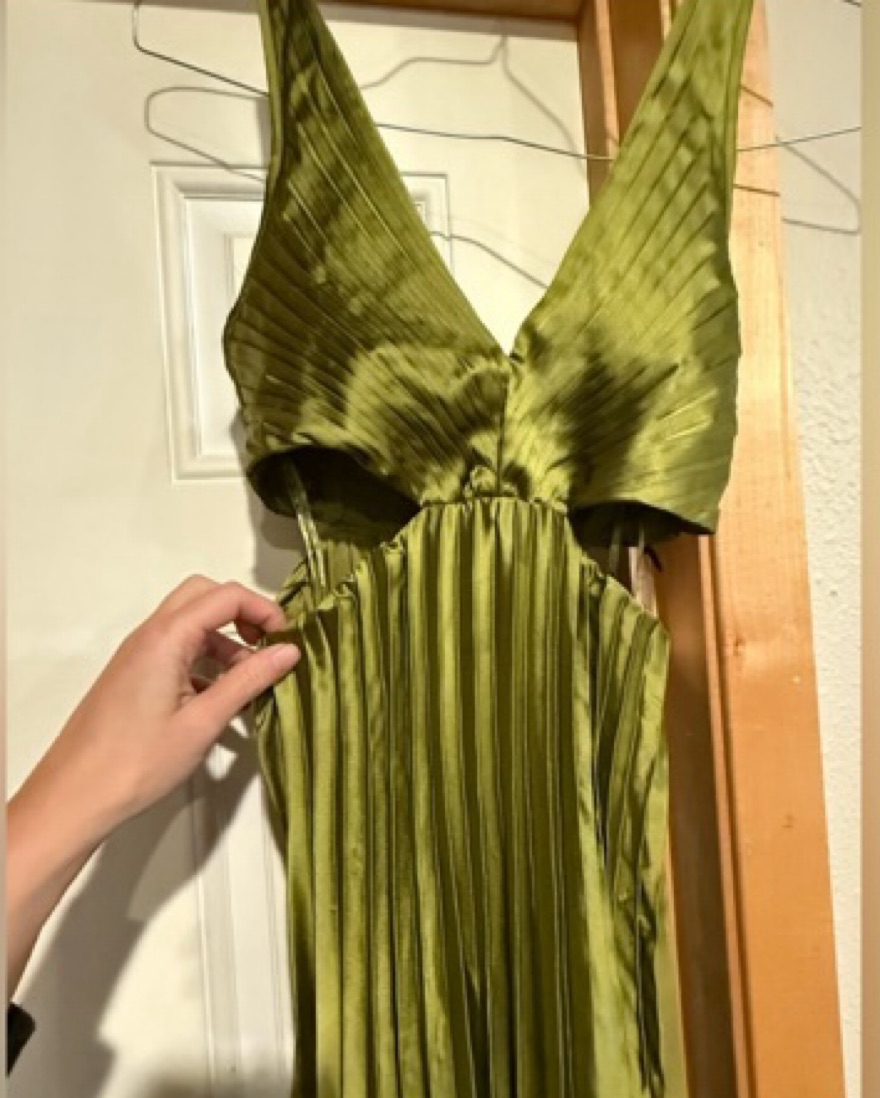 Sincerely Jules Olive Green Cutout Dress by Sincerely Jules - Pickle