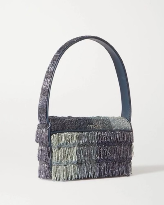 STAUD ハンドバッグ STAUD Ollie Zip Leather Shoulder Bag | Neiman Marcus